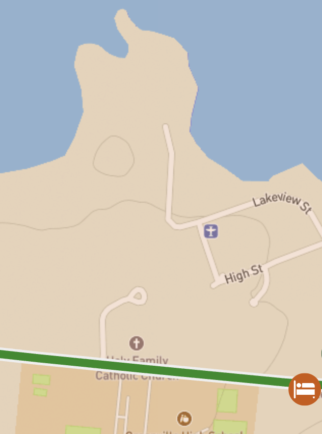 Pine Tree Lodge - Lily Bay Cabin Map